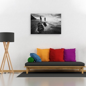 Tablou canvas - Plaja, Ocean, Plaja, Peisaj Marin, Noua Zeelanda, Stanca, 60 x 90 cm - Img 2