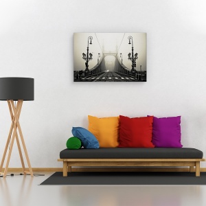 Tablou canvas - Podul, Budapesta, Ungaria, Lampi, 60 x 90 cm - Img 2