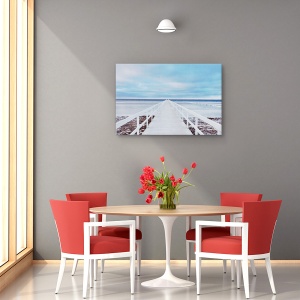 Tablou canvas - Podul, Peisaj, Suedia, Mare, Debarcader, 40 x 60 cm - Img 4