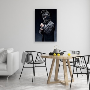 Tablou canvas - Portret De Afaceri, Masca, Cuie, Costum, Portret, Kuopio, 60 x 90 cm - Img 4