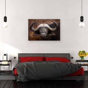 Tablou canvas - Portret De Bivol, Africa, Animal, Big, Botswana, Buffalo, 40 x 60 cm - Img 3