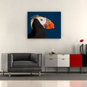 Tablou canvas - Puffin Smocuri, Salbatic, St Paul, Insula, Rusia, 60 x 75 cm - Img 2