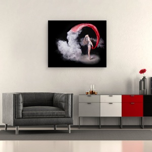 Tablou canvas - Pulbere De Ceata, Praf, Faina, Gimnastica, Acrobat, 60 x 75 cm - Img 2