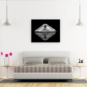 Tablou canvas - Reflectia Balerinei, Balet, Dansatoare, Reflectie, 60 x 75 cm - Img 3