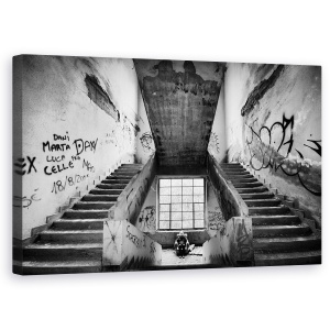 Tablou canvas - Regele Norocului, Decadent, Vechi, Urban, Beton, Rupt, 50 x 80 cm