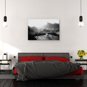 Tablou canvas - Rio, Elicopter, Heliport, Aterizat, Persoana, Figura, 60 x 90 cm - Img 3