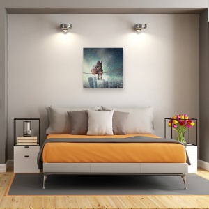 Tablou canvas - Sa Ninga, Ireal, Franghie, Ajunge, Brat, 60 x 60 cm - Img 3
