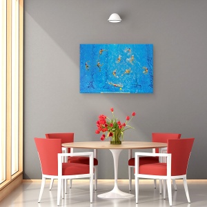 Tablou canvas - Scopul Final, Actiune, Culoare, Sporturi Nautice, 60 x 90 cm - Img 4