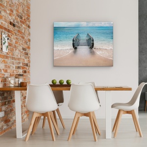 Tablou canvas - Scufundare, Ireal, Compozit, Plaja, Mare, Ocean, 60 x 80 cm - Img 4