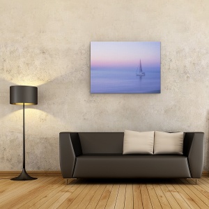 Tablou canvas - Sliema, Malta, Barca, Seara, Pastel, 50 x 70 cm - Img 2