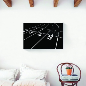 Tablou decorativ sport Start pe canvas 40x60 cm