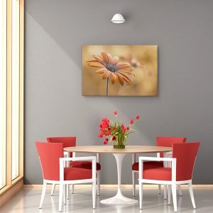 Tablou canvas - Stralucire de vara, Flori, Auriu, 80 x 120 cm - Img 4