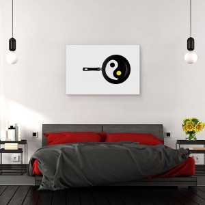 Tablou canvas - Taijitu, Yin Yang, Yin-Yang, Tigaie, 40 x 60 cm - Img 2