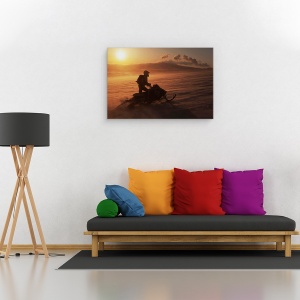 Tablou canvas - Tara Focului Si A Ghetii, Islanda, Ghetar, Zapada, Soare, Peisaj, 60 x 90 cm - Img 2