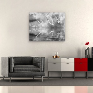 Tablou canvas - Trei Pasari Din Otel, Actiune, Jet, Avioane, Luptatori, 60 x 75 cm - Img 2