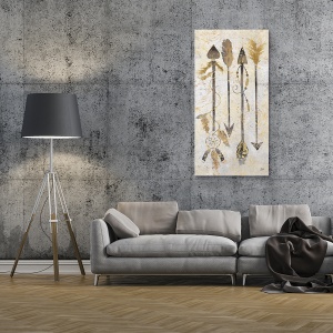 Tablou Canvas - Tribal, Sageti, 50 x 100 cm - Img 2