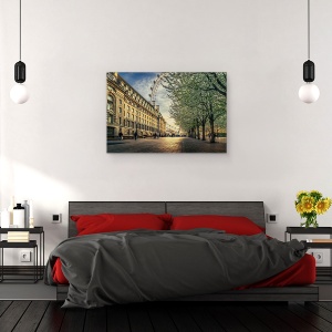 Tablou canvas - Ultimele Zile La London Eye, Marea Britanie, Strada, Oameni, Textura, 80 x 120 cm - Img 3