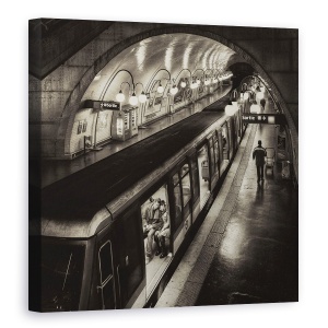 Tablou canvas - Ultimul Metrou, Franta, Paris, Gara, Tren, Metrou, 90 x 90 cm
