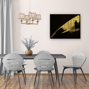 Tablou canvas - Umbra, Galben, Umbra, Strada, Tunel, Femeie, 60 x 75 cm - Img 4
