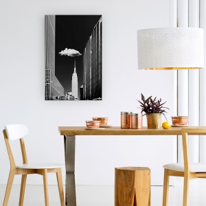 Tablou Canvas - Un Singur Nor, Oras, Strada, Turism, Peisaj Urban, Arhitectura, 60 x 90 cm - Img 4