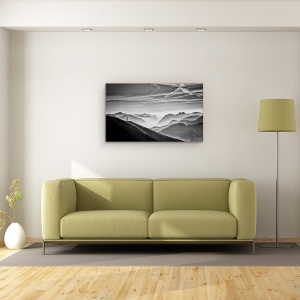 Tablou canvas - Vanator In Ceata, Vanator, Coliba, Venini, Munti, 50 x 80 cm - Img 2