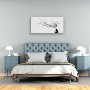 Tablou Canvas - Vaza Si Crengute, Natura Moarta, Primavara, 50 x 100 cm - Img 3