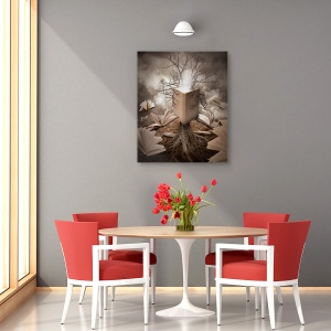 Tablou canvas - Vechea Carte De Povesti, Literatura, Copac, Intelepciune, 40 x 50 cm - Img 4