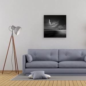 Tablou canvas - Vedere La Malul Marii, Mare, Tarm, Plaja, Vacanta, Sarbatori, 90 x 90 cm - Img 2