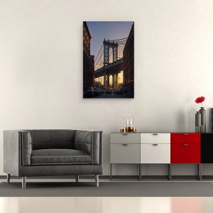 Tablou canvas - Vedere, Podul Brooklyn, Vedere, New York, Iconic, Faimos, 60 x 90 cm - Img 2