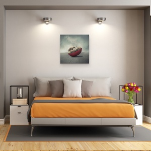 Tablou canvas - Viata Presupune Echilibru, Elefant, Castron, Greutate, 90 x 90 cm - Img 3