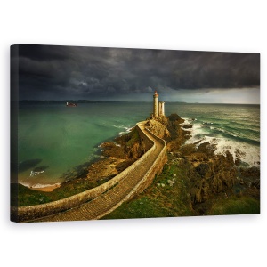Tablou canvas - Vine Ploaia, Turn, Far, Arhitectura, Cale, Mod, 50 x 80 cm