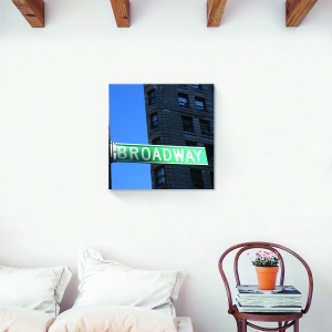 Tablou decorativ canvas vintage Broadway New York 60x60 cm