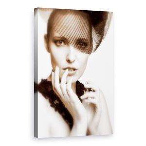 Tablou canvas - Vintage, Sepia, Vintage, Retro, Palarie, Stare De Spirit, 60 x 90 cm