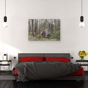 Tablou canvas - Vis, Fata, Vis, Rusia, Portret, Urs, 40 x 60 cm - Img 3