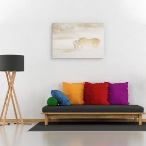 Tablou canvas - Vise de Toamna, Colorado, Stancos, Munti, Infrangere, Zapada, Ceata, 80 x 120 cm - Img 2