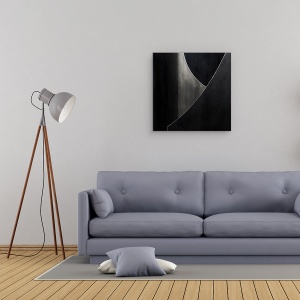 Tablou canvas - Ypsylon, Abstract, Linii, Metal, Forme, Minimalism, 60 x 60 cm - Img 2