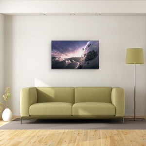 Tablou canvas - Zboara Pentru O Vreme, Vogel, Slovenia, Alpi, Purpuriu, 50 x 80 cm - Img 2