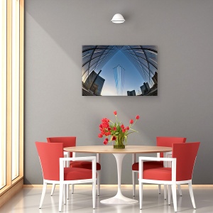Tablou canvas - Ziua Bastiliei Moderne, Peste, Avion, Arhitectura, Aviatie, 40 x 60 cm - Img 4