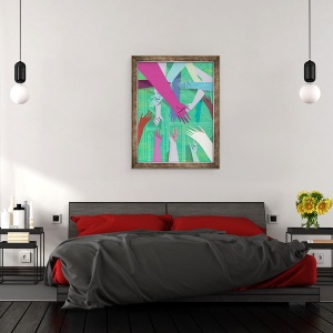 Tablou inramat - A. Richard Allen - Retele, 2010, 60 x 80 cm - Img 3