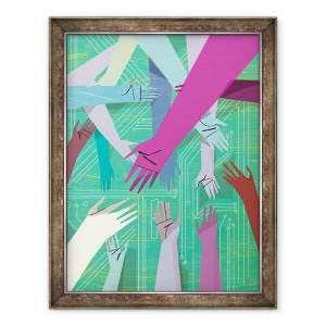 Tablou inramat - A. Richard Allen - Retele, 2010, 70 x 90 cm
