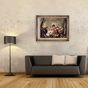 Tablou inramat - Abraham Bosse - toamna, 70 x 90 cm - Img 2