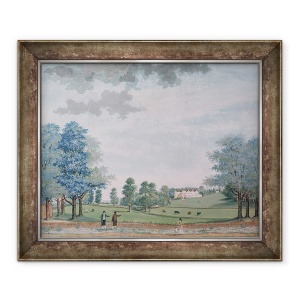 Tablou inramat - Adam Callander - Casa Mare si Parcul de la Chawton, 50 x 60 cm
