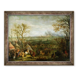 Tablou inramat - Adam Frans van der Meulen - Luarea Cambrai in 1677 de Ludovic al XIV-lea 1638-1715, 60 x 80 cm