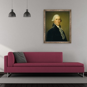 Tablou inramat - Adolf Ulrich Wertmuller - George Washington, 50 x 60 cm - Img 2