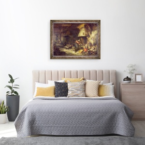 Tablou inramat - Adriaen Jansz. van Ostade - Un Alchimist, 60 x 80 cm - Img 3
