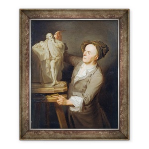 Tablou inramat - Adrien Carpentiers - Louis-Francois Roubiliac 1695-1762 Modeland Monumentul lui Shakespeare, 70 x 85 cm