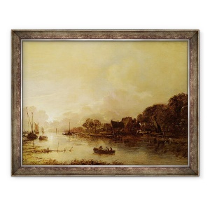 Tablou inramat - Aert van der Neer - Peisaj rau, 60 x 80 cm