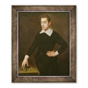 Tablou inramat - Agnolo di Cosimo Bronzino - Portret De Un Tanar Florentin Goldsmith, 70 x 85 cm