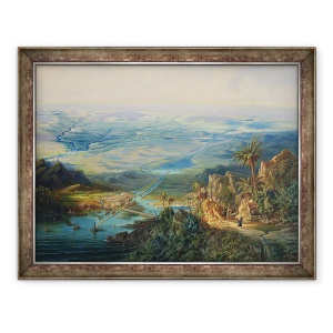 Tablou inramat - Albert Rieger - Canalul Suez, 70 x 90 cm