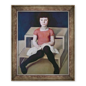 Tablou inramat - Albin Egger-Lienz - Cea mai tanara fiica a artistului, 50 x 60 cm